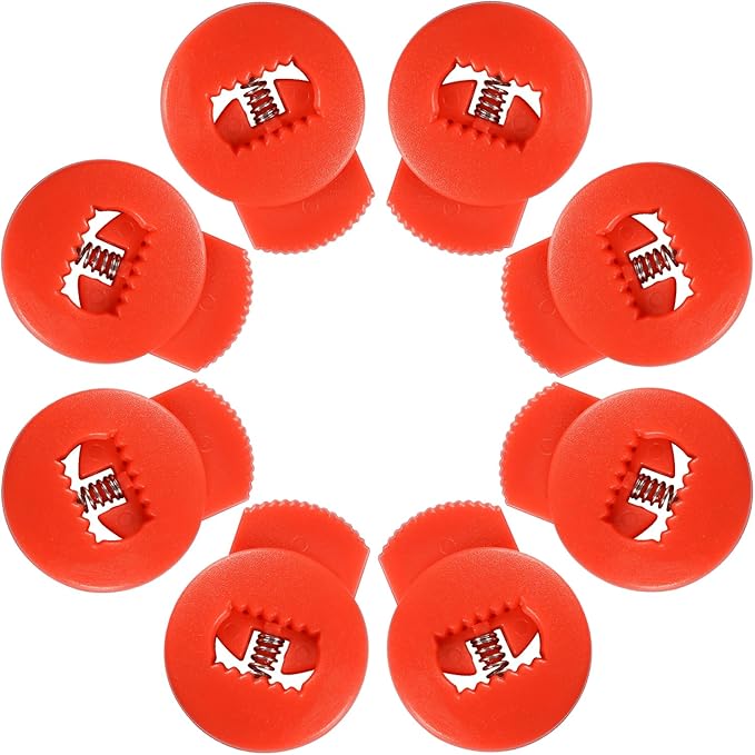Glove Locks, 8-Pack Baseball/Softball Glove Lace Locks – Vibrant Colors, No Retie Knots, Spring-Lock Tech, Durable Design.