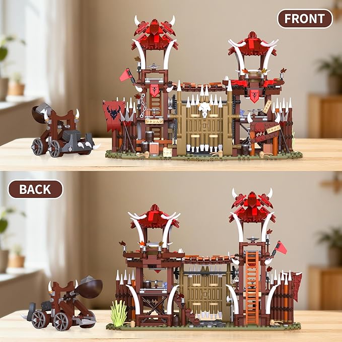 BNG Bonfire Gate Building Set for Adult, Orc Fortress Gate Building Block - Image 3