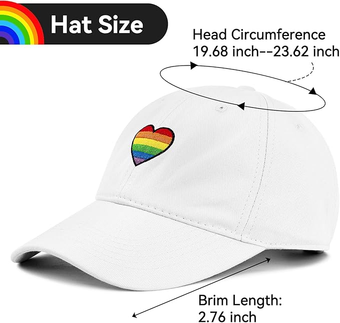 Zando 2026 Trendy Heart Baseball Caps for Women Men Girls Dad Adjustable Cute Cotton Trucker Hat for Casual Travel Sports