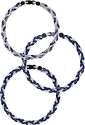 3 pcs Baseball Rope Necklaces, League Team Colors Braided Necklace, Baseball Team Gifts