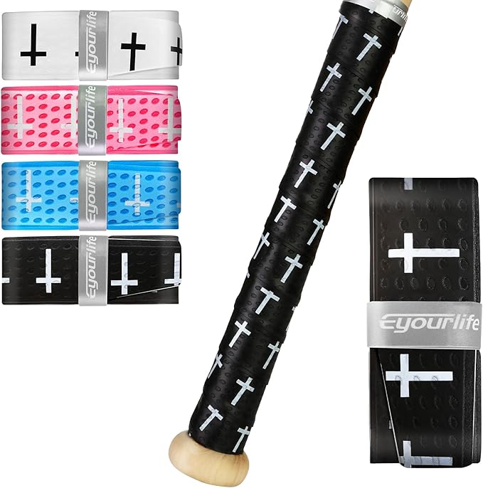 Eyourlife 2/4 Pack Baseball Bat Grip Bat Wraps for Baseball Lifestyle Softball Gifts Pro Feel Non-Slip Elite Batting Grip Tape for Bats Players