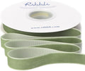 Ribbli Sage Green Velvet Ribbon 5/8 Inches Continuous10 Yard Spool Spring Moss by Ribbli