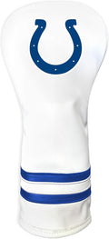 Team Golf NFL Pittsburgh Steelers White Vintage Fairway Head Cover White Vintage Fairway Golf Club Headcover, Form Fitting Design, Retro Design