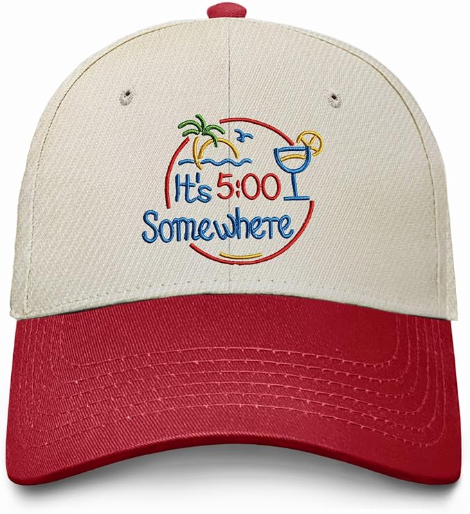 Jimmy Music Buffett Accessories Hats Its 5 Oclock Some Where Baseball Cap Mom Hat Pigment Black Womens Bucket
