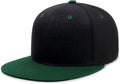 CHOK.LIDS Flat Bill Visor Classic Snapback Hat Blank Adjustable Brim High Top End Trendy Color Style Plain Tone Baseball Cap