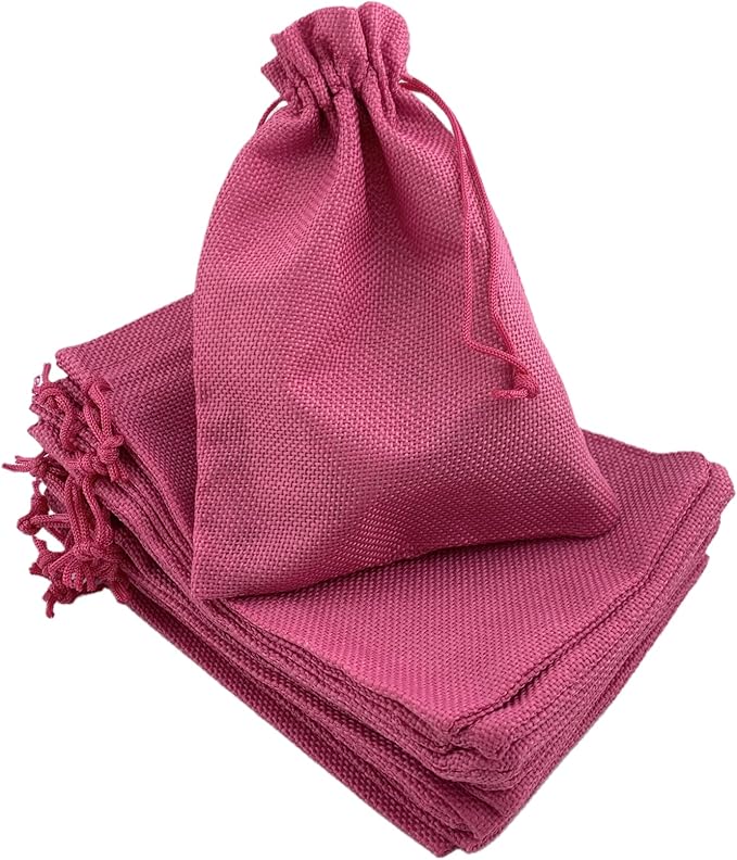 Palmhomee Pack of 25 Burlap Gift Bags by Palmhomee