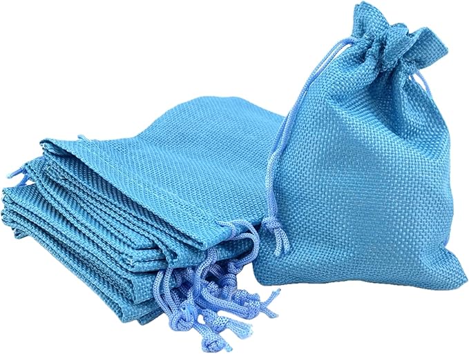 Palmhomee Pack of 25 Burlap Gift Bags - Image 2
