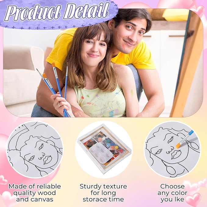 Zhanmai 12 Pack Pre Drawn Canvas - Image 3