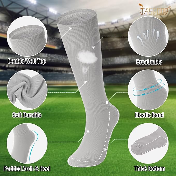 Baseball Socks and Belt for Youth Adult Softball Socks Combo Elastic Waist Belt for Men Kids Boys Girls Women JASGOOD