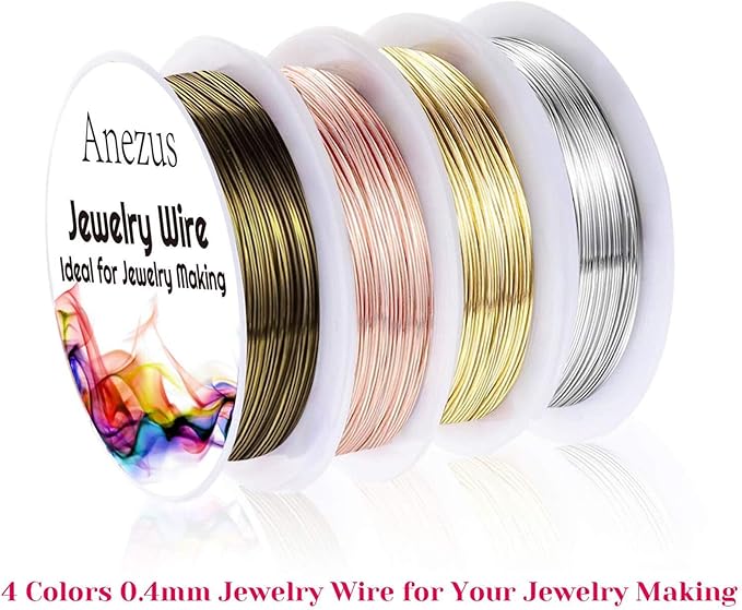 anezus 7 Pcs Jewelry Pliers and Jewelry Beading Wire Tools Set Includes Needle - Image 2