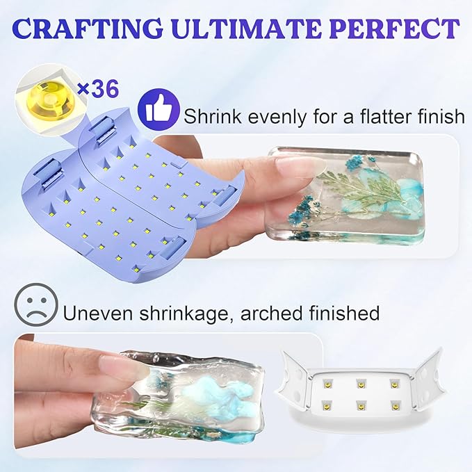 LET'S RESIN UV Light Advanced, Two-Sided Longer time Setting UV Resin Light - Image 3