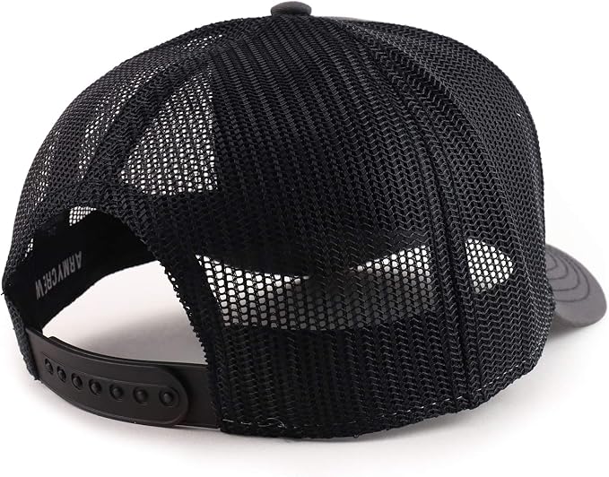 Armycrew Oversize XXL Low Profile Two Tone Mesh Back Trucker Baseball Cap