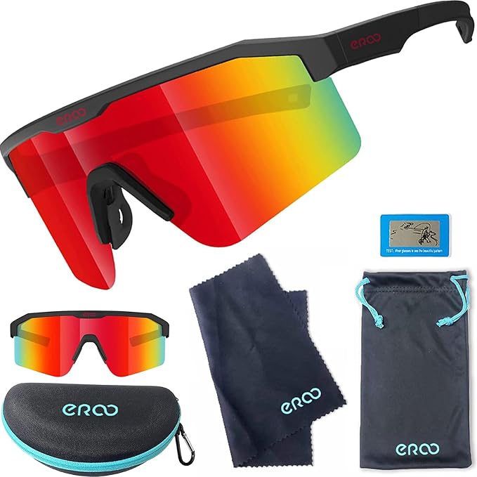 Eazyrun Youth Kids Polarized Sports Sunglasses for Age 8-12 Softball Baseball Cycling Glasses UV Protection for Girl Boy