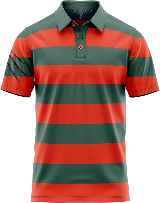 Funny Parody Golf Polo Shirt – Fun Movie Performance Quick Dry UPF Sun Protection Moisture Wicking Casual Wear Shocker Golf