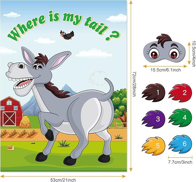 ASTARON Pin The Tail on The Donkey Game - Image 2