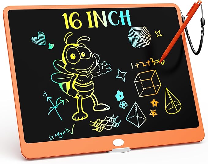 KOKODI LCD Writing Tablet, 16 Inch Colorful Toddler Doodle Board Drawing Tablet by WhereKidsLearnThroughPlay