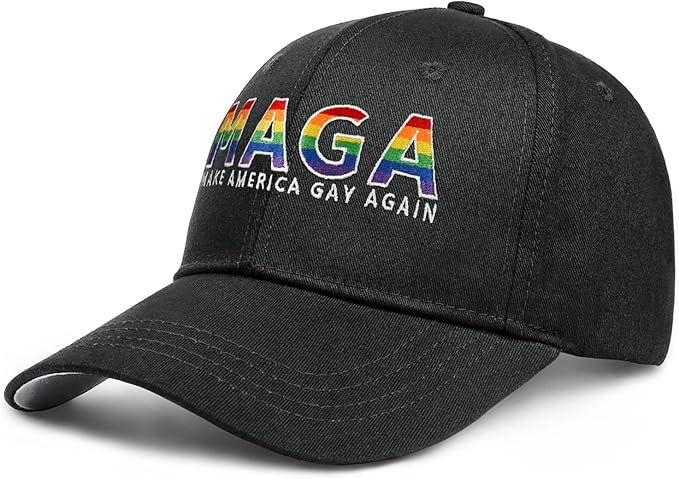 Gay Pride Rainbow Trucker Hat for Men and Women LGBT Embroidered Adjustable Washable LGBTQ Baseball Cap Gifts