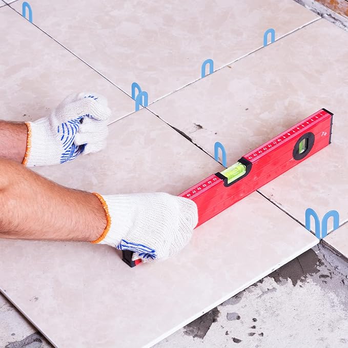 Yookeer 500 Pieces Tile Leveling System Tile Spacers 1/16 Inch, Horseshoe Shim - Image 3