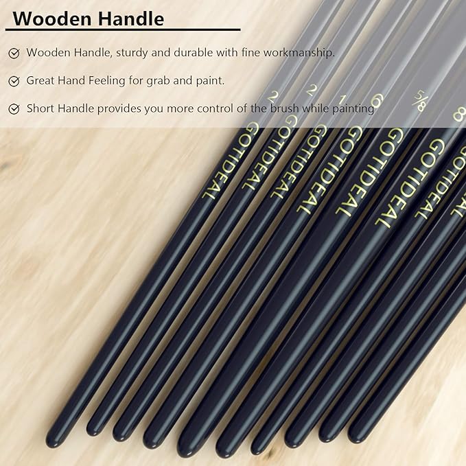 GOTIDEAL Paint Brushes, Nail Art, Rock Painting - Image 5