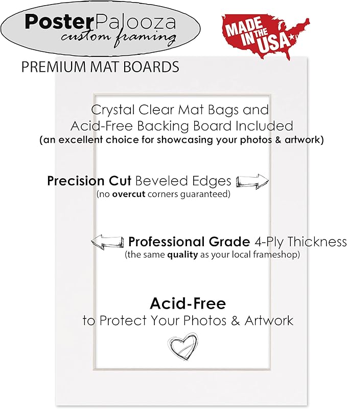 8.5x11 Mat Bevel Cut for 7x9 Photos - Image 9