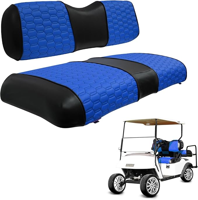 Golf Cart Seat Covers for EZGO TXT Club Car DS Gas or Electric OEM Regular Seat Cushion, No Staple, Golf Cart Vinyl Replacement Seat Cover