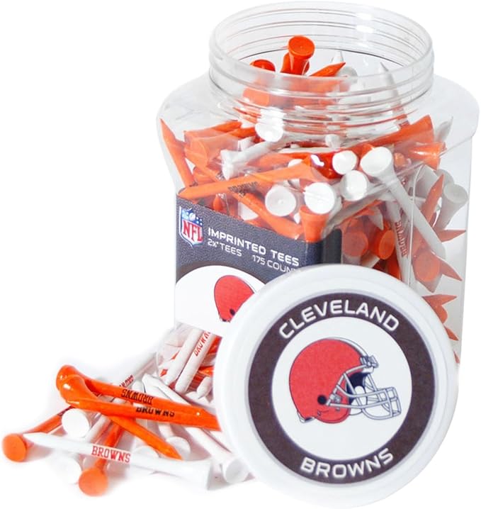 Team Golf NFL Green Bay Packers Jar Of 175 Golf Tees 2-3/4" Golf Tees, 175 Pack, Regulation Size, Multi Team Colors