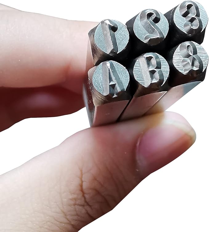 HimaPro Letter and Number Stamp Set 36pcs 40Cr Alloy Steel Metal Stamp Number & - Image 3