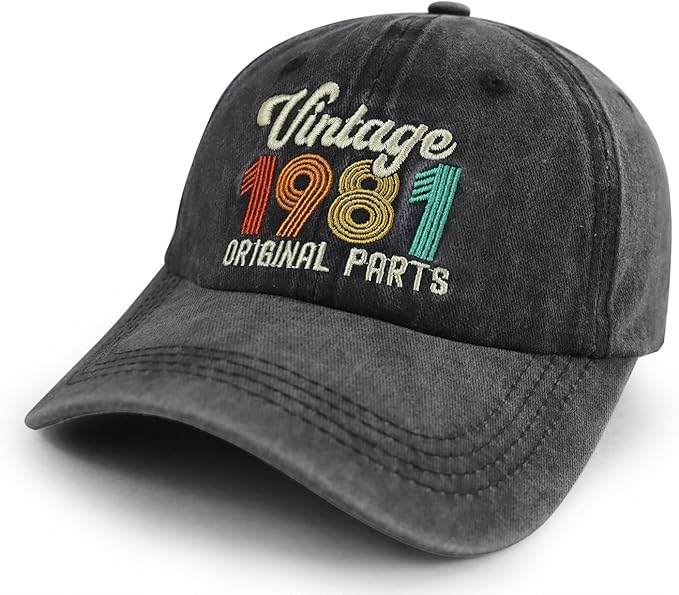 90th 80th 70th 60th 50th 40th 30th Birthday Gifts for Women Men, Vintage 1936 1946 1956 1966 1976 1986 1996 Hat