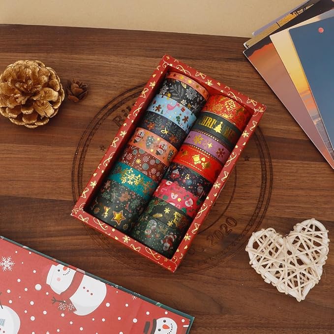 Christmas Washi Tape Set 17 Rolls Holiday Washi Tape - Image 4
