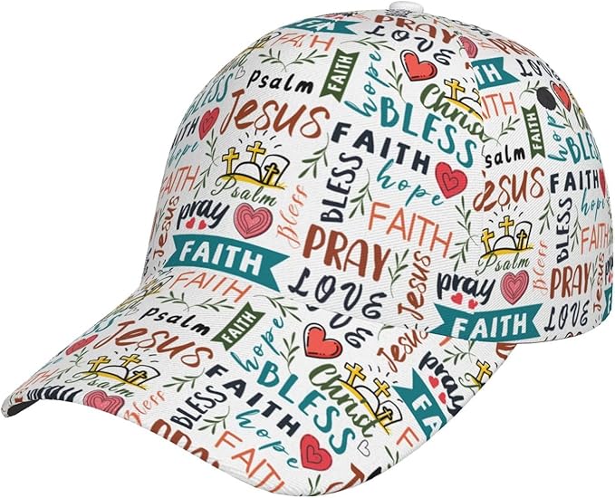 Jesus Baseball Cap Christian Trucker Hat Easter Hats Religion Snapback Cap Adjustable for Women Men