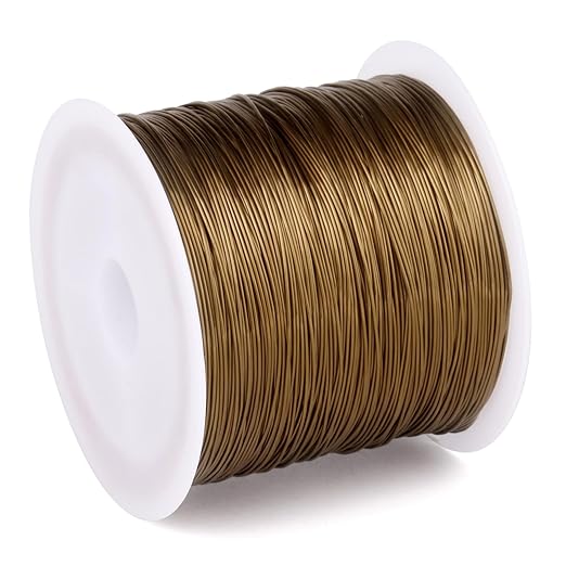 262FT Jewelry Wire 24 Gauge Tarnish-Resistant Copper Beading Wires Roll Bulk by Cadikez
