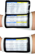 Sports Unlimited Adult Triple Wrist Coach, Football Wristbands for Plays, Baseball Wristbands, QB Arm Bands