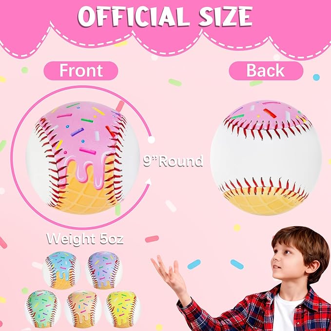 Baseballs PVC 9in Practice Baseball for Training Hitting Lifestyle Decor Ideal Personalized Inspired Gifts for Players Coaches Moms