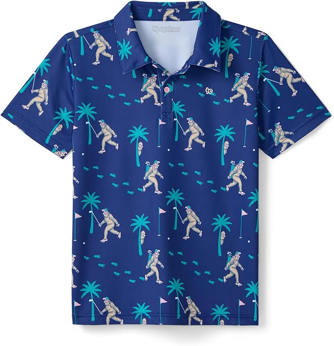 Tipsy Elves Kids and Toddlers Golf Shirts - Athletic Comfort Fit with Quick Dry Material