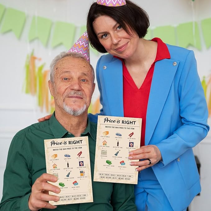 QUPT 80th Birthday Party Games, Price is Right Games, Birthday Party Supplies - Image 6