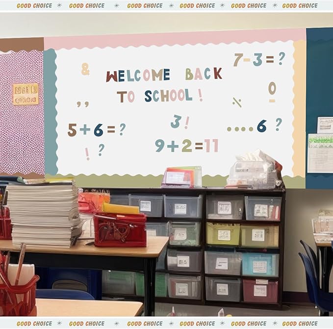 221 Pcs Classroom Bulletin Board Letters Colorful Alphabet Cutouts Number and - Image 7