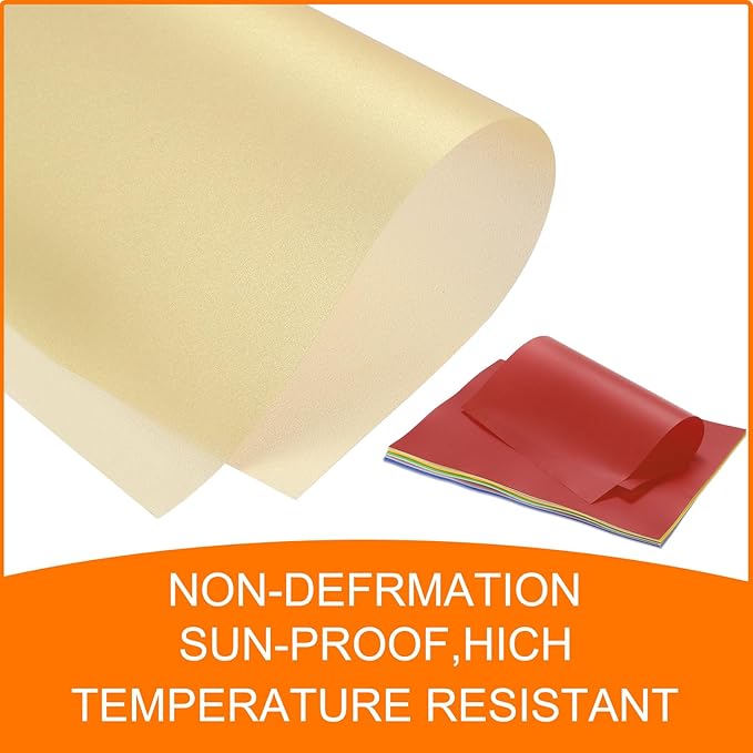 MECCANIXITY Colored Vellum Paper, 20 Sheet Orange Yellow Transparency 11.7 x - Image 5