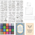6 Pcs Christian Bible Verse Clear Stamps by GLASSWINDS