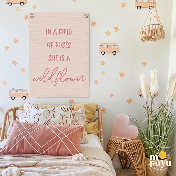 Nursery Decor, Girls Room Decor, In a Field Full of Roses She Is a Wildflower - Image 7