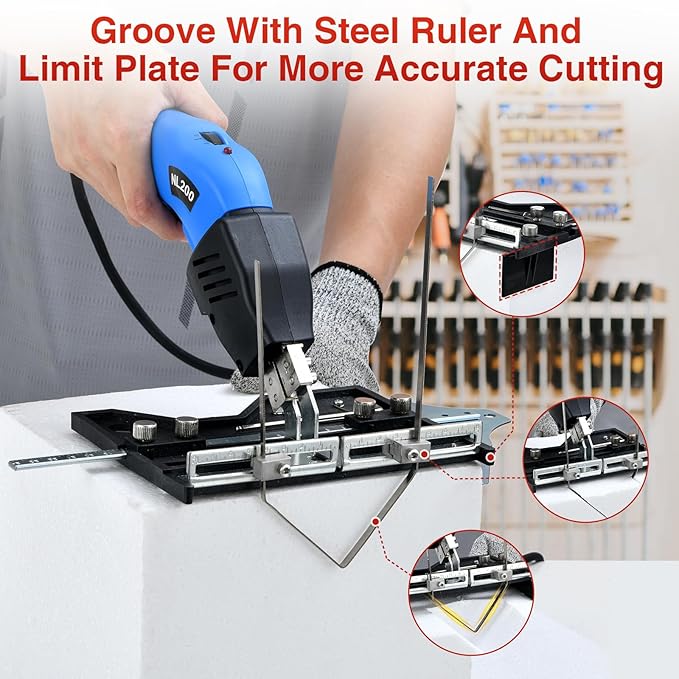 Electric Hot Knife Kit for Grooving/Sculpting/Cutting Air Cooled 200W 110-120V - Image 2