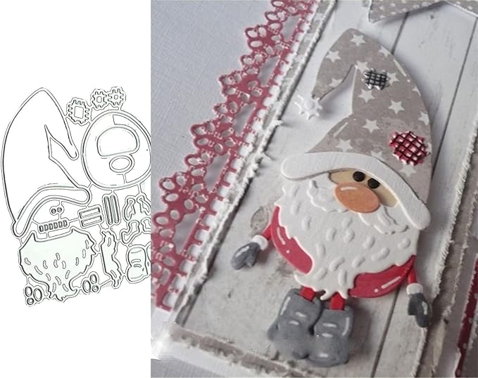 Metal Cutting Dies DIY Merry Christams Embossing Stencil Template Scrapbooking - Image 6
