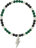 Baseball Necklace for Men 16/18/20 Inch Bling Ice Collection Lightning Bolt Pendant Necklace for Women Rhinestone Clay Beaded Discoball Accessories Gifts for Baseball Team Players Lovers