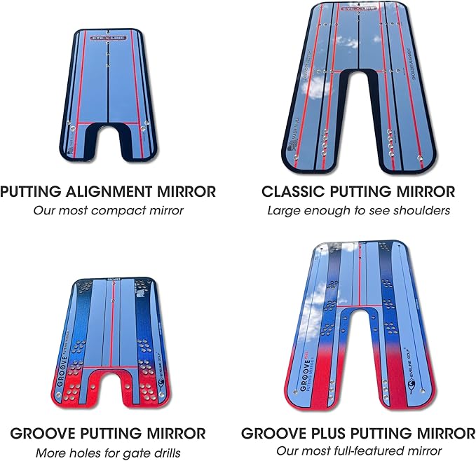 Genuine EyeLine Golf Alignment Putting Mirror - Top Training Aid on The PGA Tour - See Rapid Improvement - Helps Beginner, Junior, and Scratch Golfers