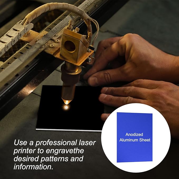 PATIKIL 3.3x2.1x1/32inch Anodized Aluminum Sheet - Image 4