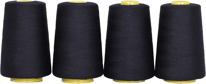 Mandala Crafts 4 Pack of Serger Threads Cones Spools by MandalaCrafts