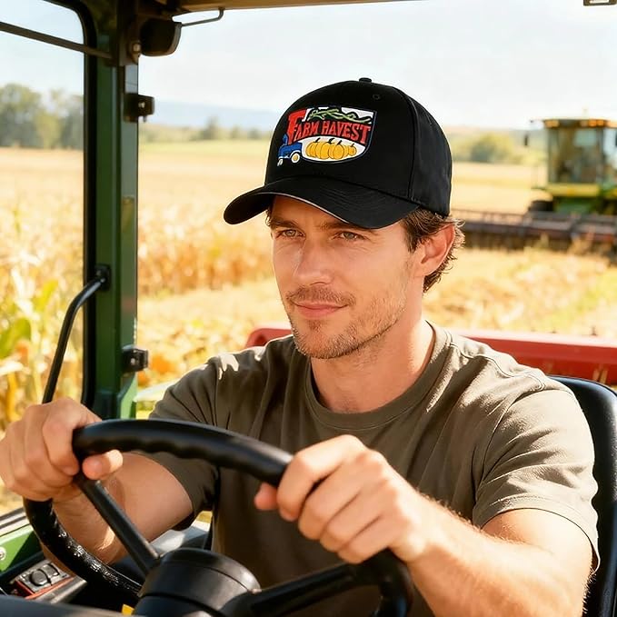 Embroidered Baseball Cap for Men Women, Breathable Cotton Adjustable Hat, Various Patterns for Casual Daily Outfits