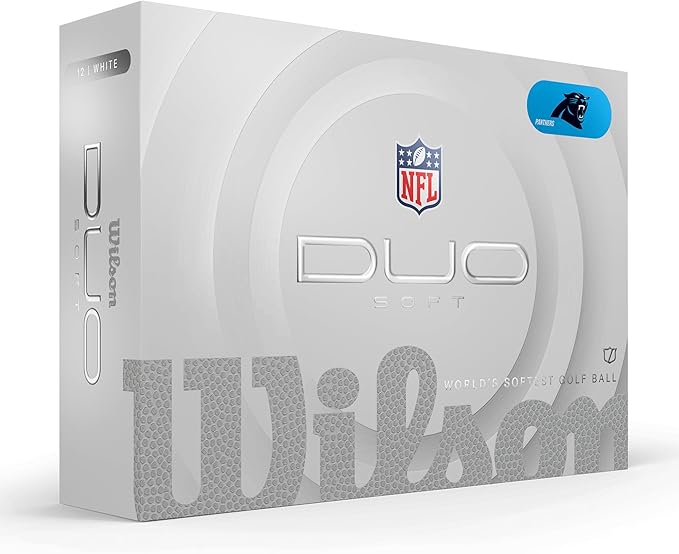 WILSON 2025 Duo Soft NFL Golf Ball - 12 Balls, White, Atlanta Falcons