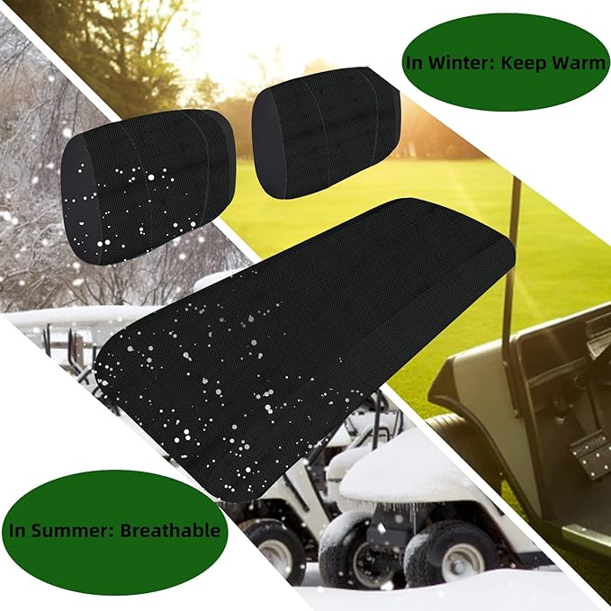 Golf Cart Seat Cover | Golf Cart Mesh Seat Cover for Yamaha G2 G9 G16 G19 G22 & Club Car DS Pre-2000, E-Z-GO Marathon Golf cart