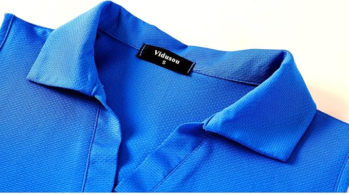 Womens Sleeveless V Neck Golf Polo Shirts