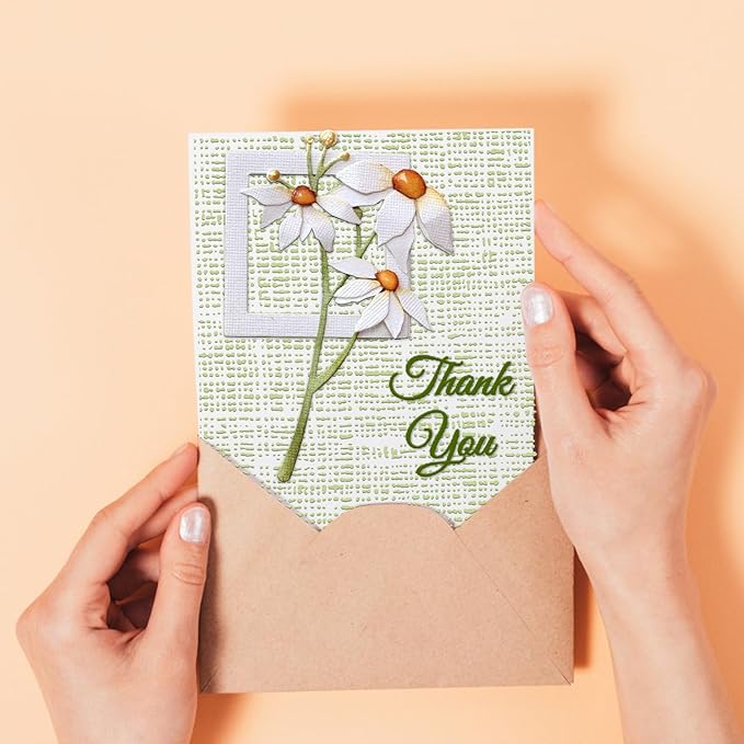 Threetols 3-D Textured Impressions Embossing Folder, Dot Background Embossing - Image 4